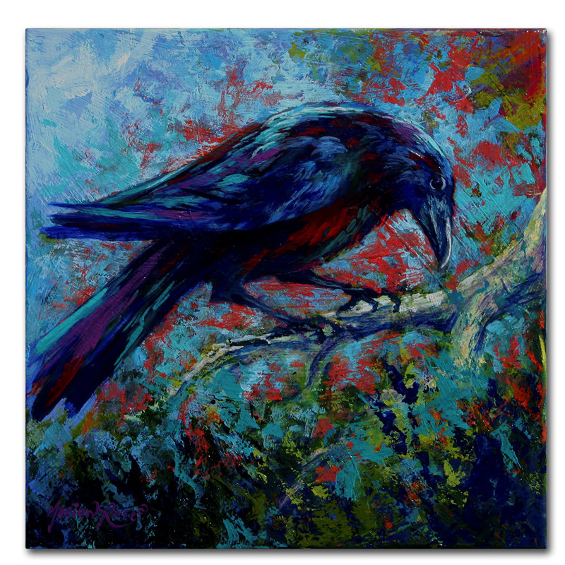 Kucera «Raven», reproduction sur toile tendue, H 35 po x l 35 po