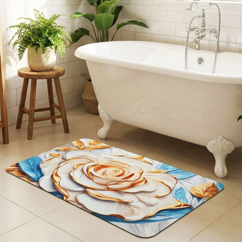 Tapis de salle de bain antidérapants et antidérapants Lavable à la machine, L 20 po x L 32 po