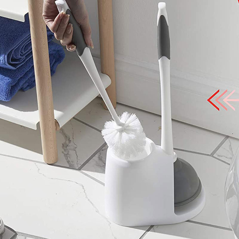 Bradshaw Home Plastic Toilet Brush Set