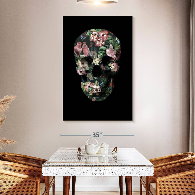 Kerner Tropic Skull, 12" H x 8" W
