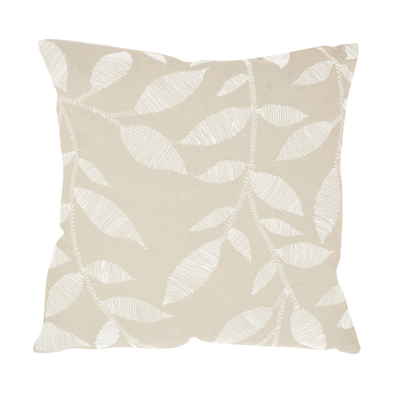 Coussin décoratif en coton May, 18" H x 18" L x 2,5" D