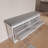 White Metal Shoe Storage Bench with Flip-Down Doors & Cushion - Sturdy Steel Entryway Organizer, Hallway Seat and Shoe Cabinet for Modern Homes