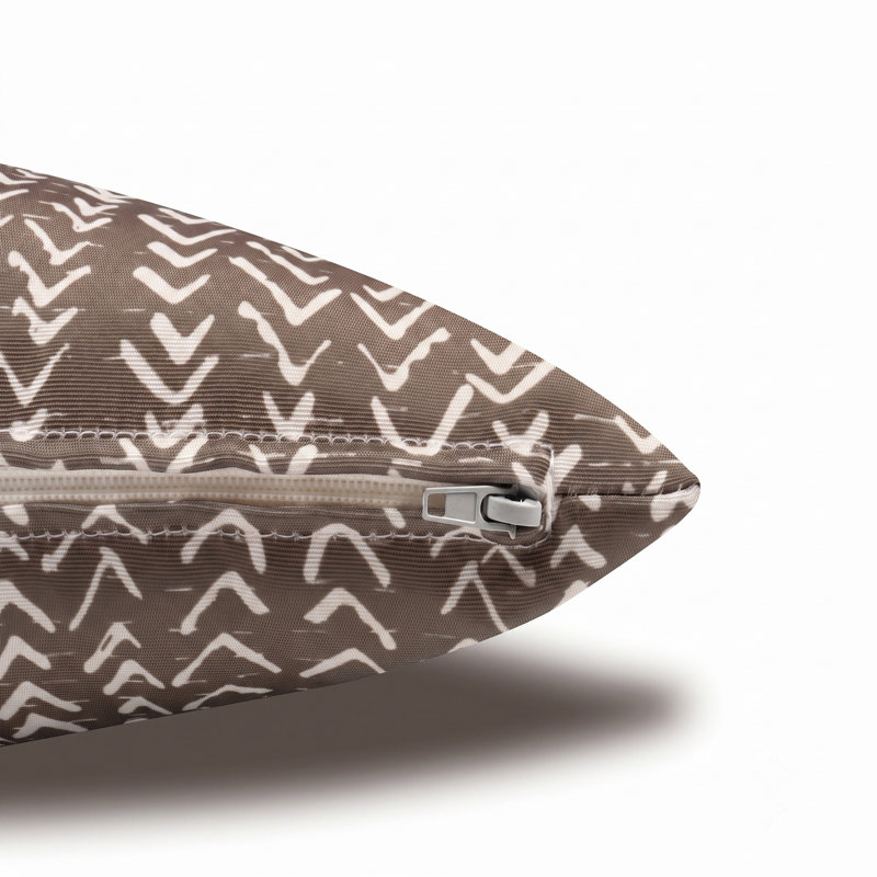 Ensemble de 2 housses de coussin lombaire intérieur / extérieur 12 po x 25 po hydrofuges et résistantes à la décoloration