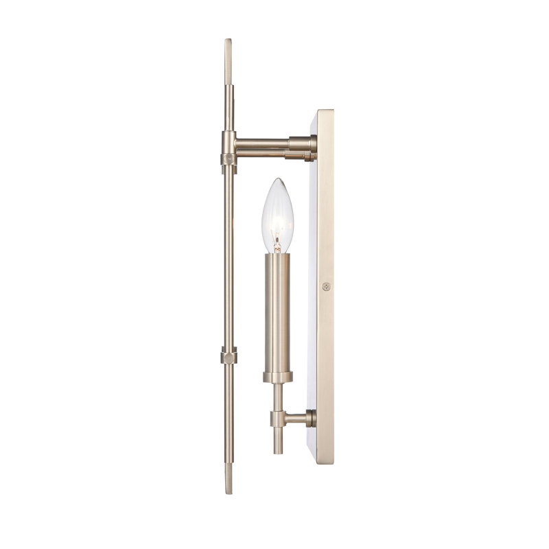 Mechanist 17'' High 1-Light Sconce - Chrome, Chrome