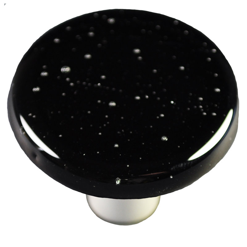 Poignée champignon de 1,5 po de diamètre Solids, Aluminium, Noir