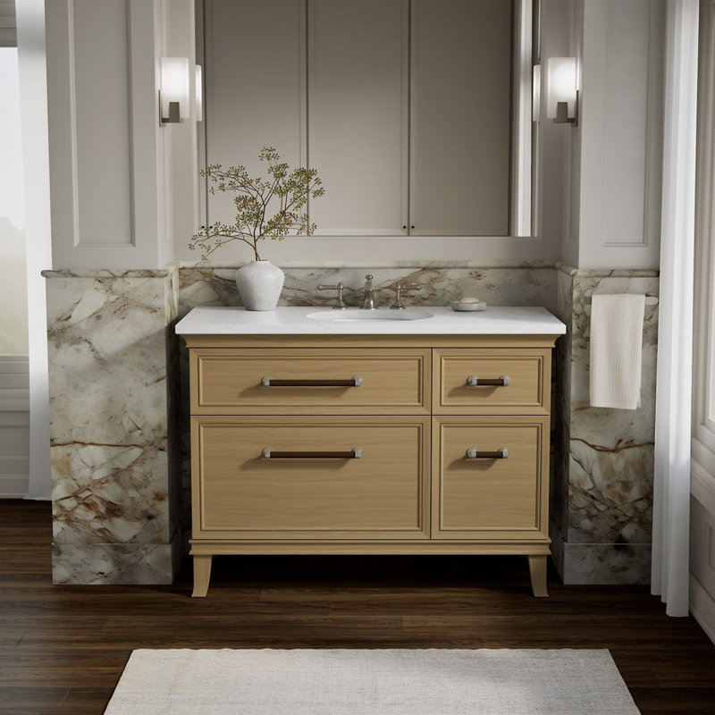 Artifacts 48 In. Bathroom Vanity Cabinet, Cream