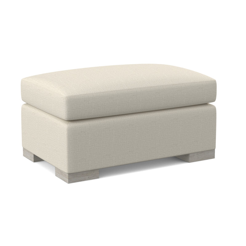 Elkins Ottoman, Venice Navy, Bisque