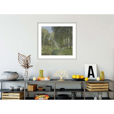 Reposez-vous le long du ruisseau. «Edge of the Wood» par Alfred Sisley, impression giclée sur cadre