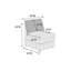 Canapé modulaire réversible avec repose-pieds en microfibre / microsuède de 111 po Kaelicci-75019534