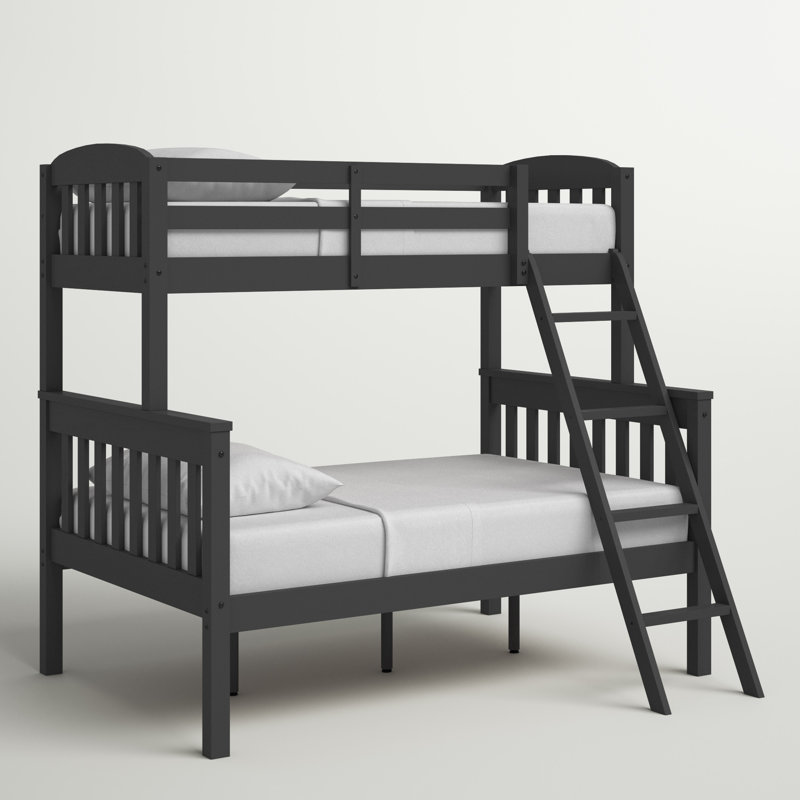 Fidel Kids Twin Over Full Bunk Bed, Gray