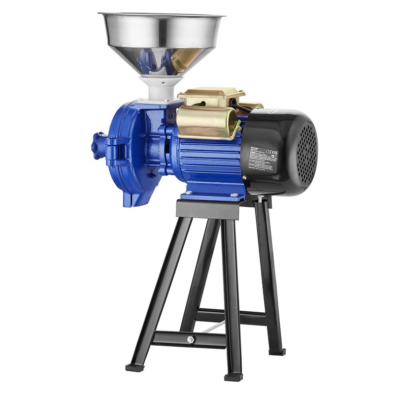 VEVOR 3000W Heavy Duty Electric Grain Mill Grinder with Stainless Steel Funnel - Adjustable Dry Corn Wheat Flour Cereal Crusher