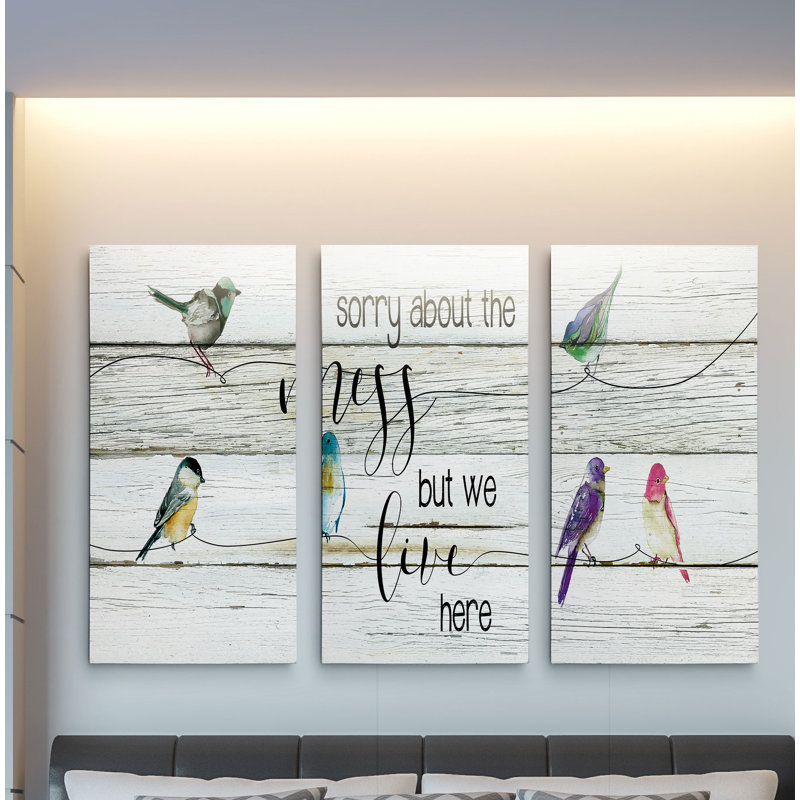 3 - Pieces, 24" H x 36" W x 1.5" D