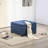 Fabric Tufted Storage Ottoman With Flip Top Seat, Metal Hinge, Eucalyptus Wood Frame For Living Room, Entryway, Bedroom, Blue | Gift Idea-2079101532-2079101533
