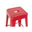Tabourets de bar sans dossier en métal rouge, hauteur de comptoir 61 cm (24 pouces), ensemble de 4, matériau imperméable, pour les zones humides, structure rouge robuste, montage facile, idéal pour îlot de cuisine ou maison