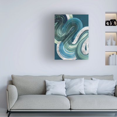 Wrapped Canvas Wall Art - Grace Popp  'Marine Soft Serve I' Wall Art for Living Room, Bedroom, or Office Décor  - 24x32