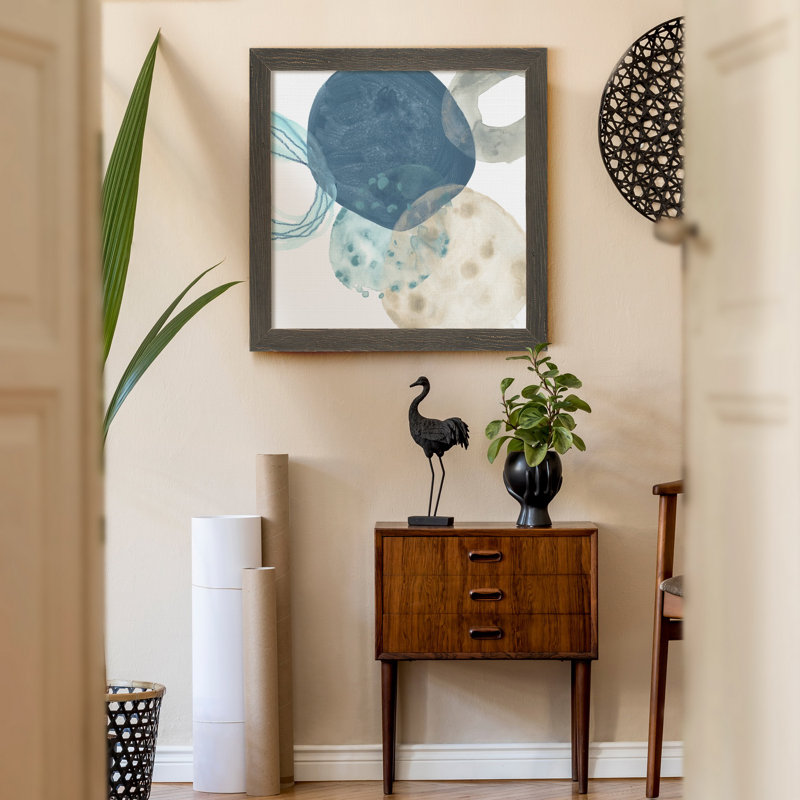 "Enceret IV", reproduction d’art sur toile encadrée, H 35,5 po x l 35,5 po x P 1,5 po, Encadré gris