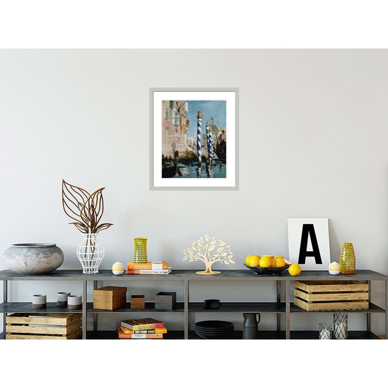«Grand Canal Venice» par Estampe numérique encadrée, 27.04" H x 23.5" W