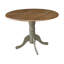 Table de salle à manger à abattant de 42 po sur piédestal en bois d'hévéa massif Philipston-1410443603-1432809341