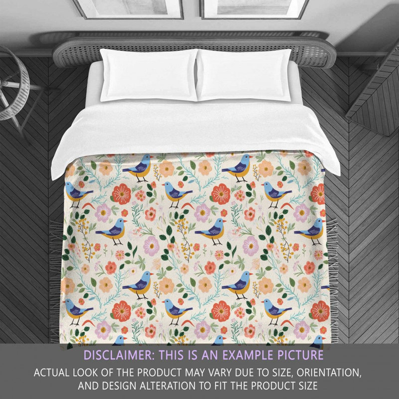 Whimsical Songbird Comforter, Twin Comforter