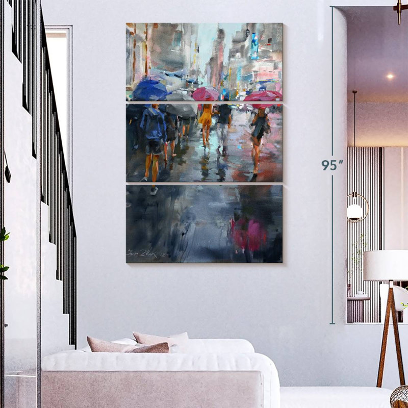Sireci It's Raining, 74" H x 48" W