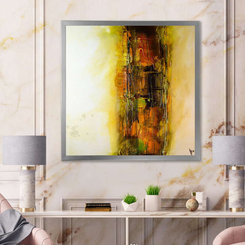 Modern Modern Fine Art - reproduction d'art sur toile, Cadre photo argenté, H 36 po x l 36 po x P 1,5 po