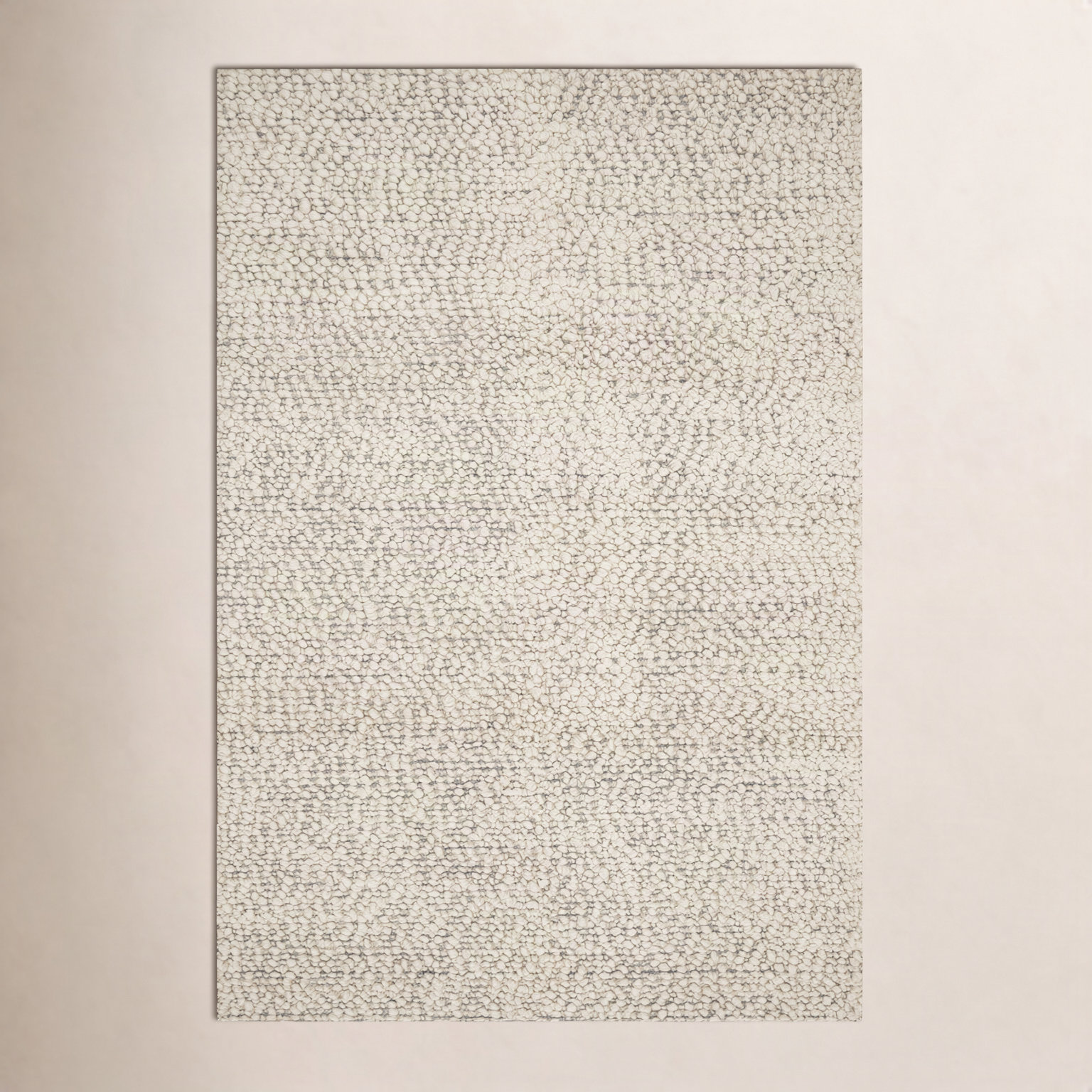 Charter Ivory Hand-Knotted Wool Rug, Rectangle 3'6" x 5'6"