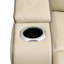 Canapé de salon inclinable en cuir végétalien 2 pièces Madison Beige Vegan