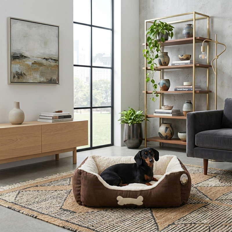 Microsuede Pet Bed