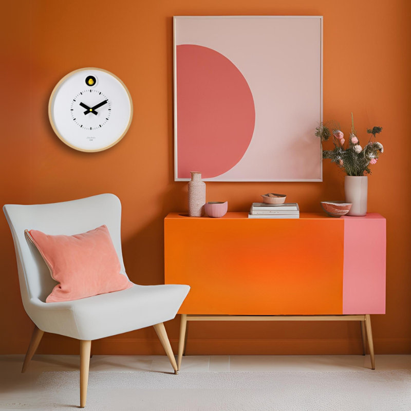 Dot White Cuckoo Clock