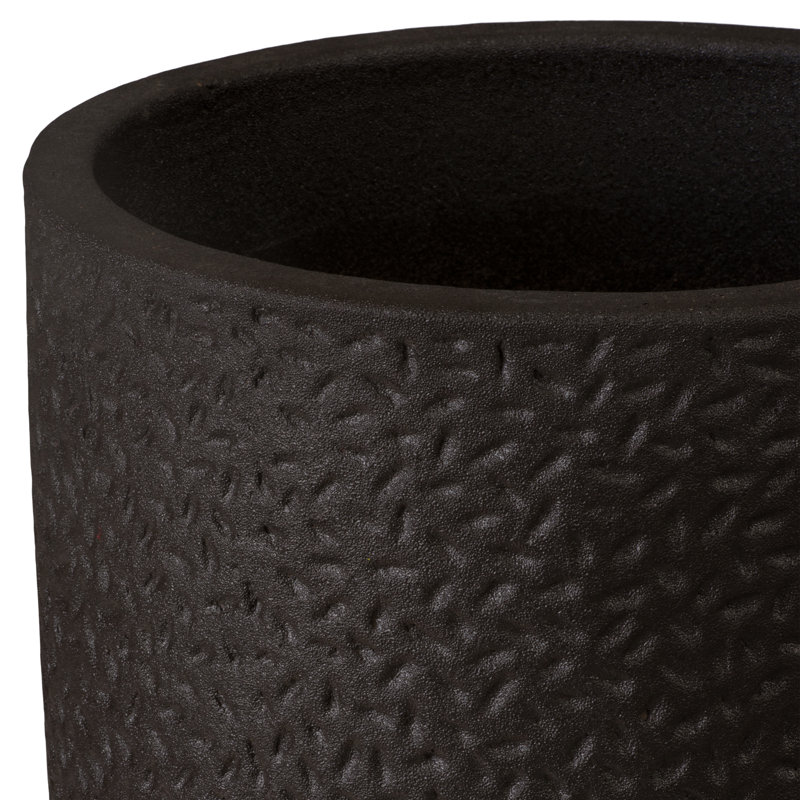 Jardinière Notch, noir mat, H 21,5 po x l 15,5 po x P 15,5 po