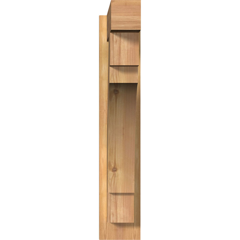 Persienne en bois Merced Block Rustic Timber, P 22 po x H 30 po, 6" W Douglas Fir (Rough Sawn)