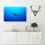 Swimming Turtle - Wrapped Canvas-55358473