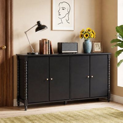59.06" W 4 Doors Roman column base Sideboard