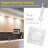 Disc & Square Low Profile Under Cabinet LED Puck Lights, Square, 2700K