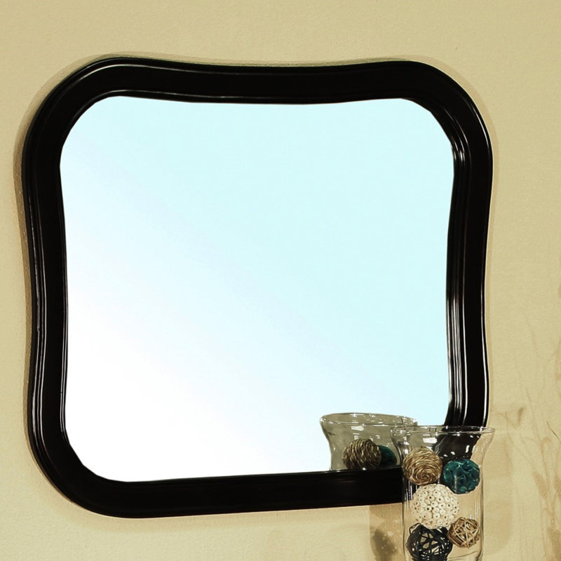 Espada Square Wall Mirror, Espresso