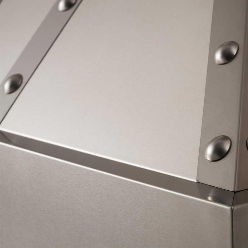 48" Designer Copper 700 CFM Ducted Wall Mount Range Hood in DuraSnow Stainless Steel