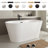54'' x 29'' Freestanding Soaking Acrylic Bathtub-81515706