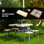 Table de pique-nique pliante Outsunny avec sièges et trou pour parasol