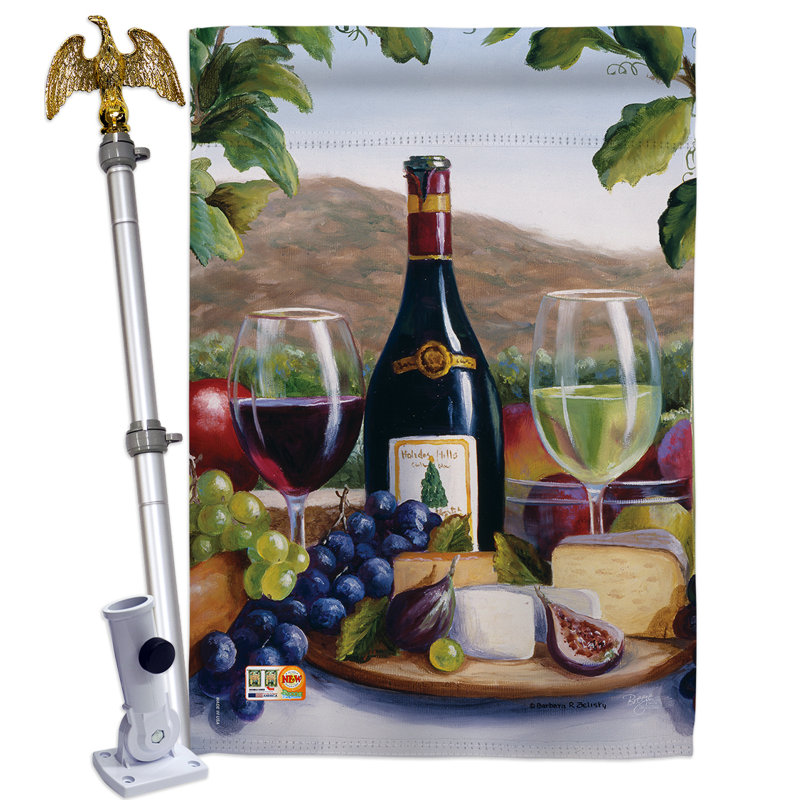 Ensemble de drapeaux à 2 côtés en polyester / mélange de polyester 40 x 28 po