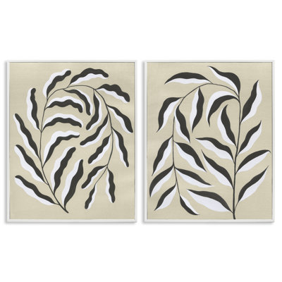 Ensemble de 2 giclées Mid-Century Mod Botanicals, design par Grace Popp