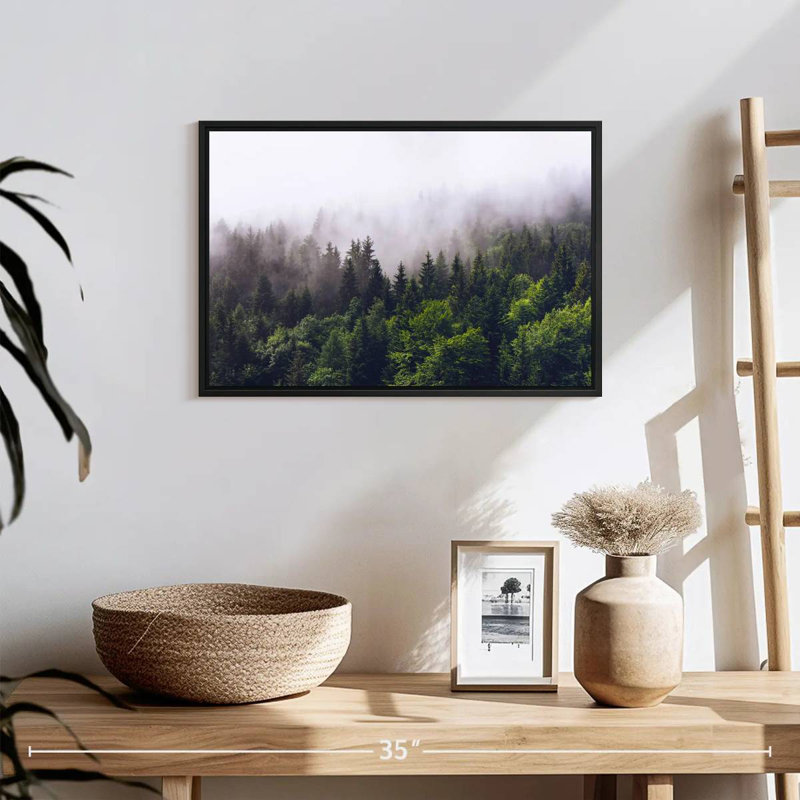 Misty Pine Forest, 13" H x 19" W