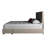 2 Upholstered Queen Storage Bed In A Graceful Beige Style Sized With 2 Convenient Drawers