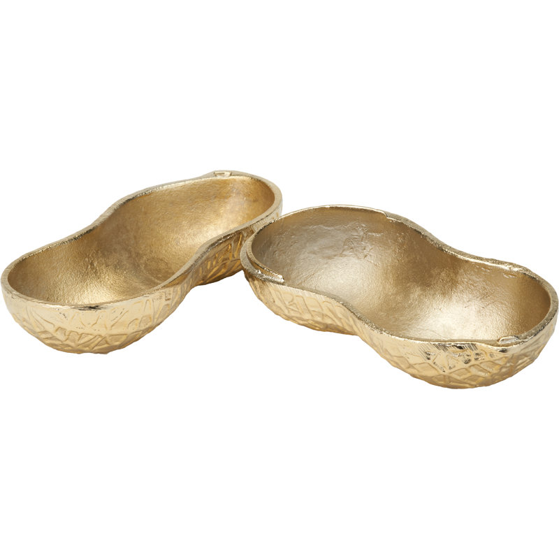 Aluminum Decorative Bowl, Gold