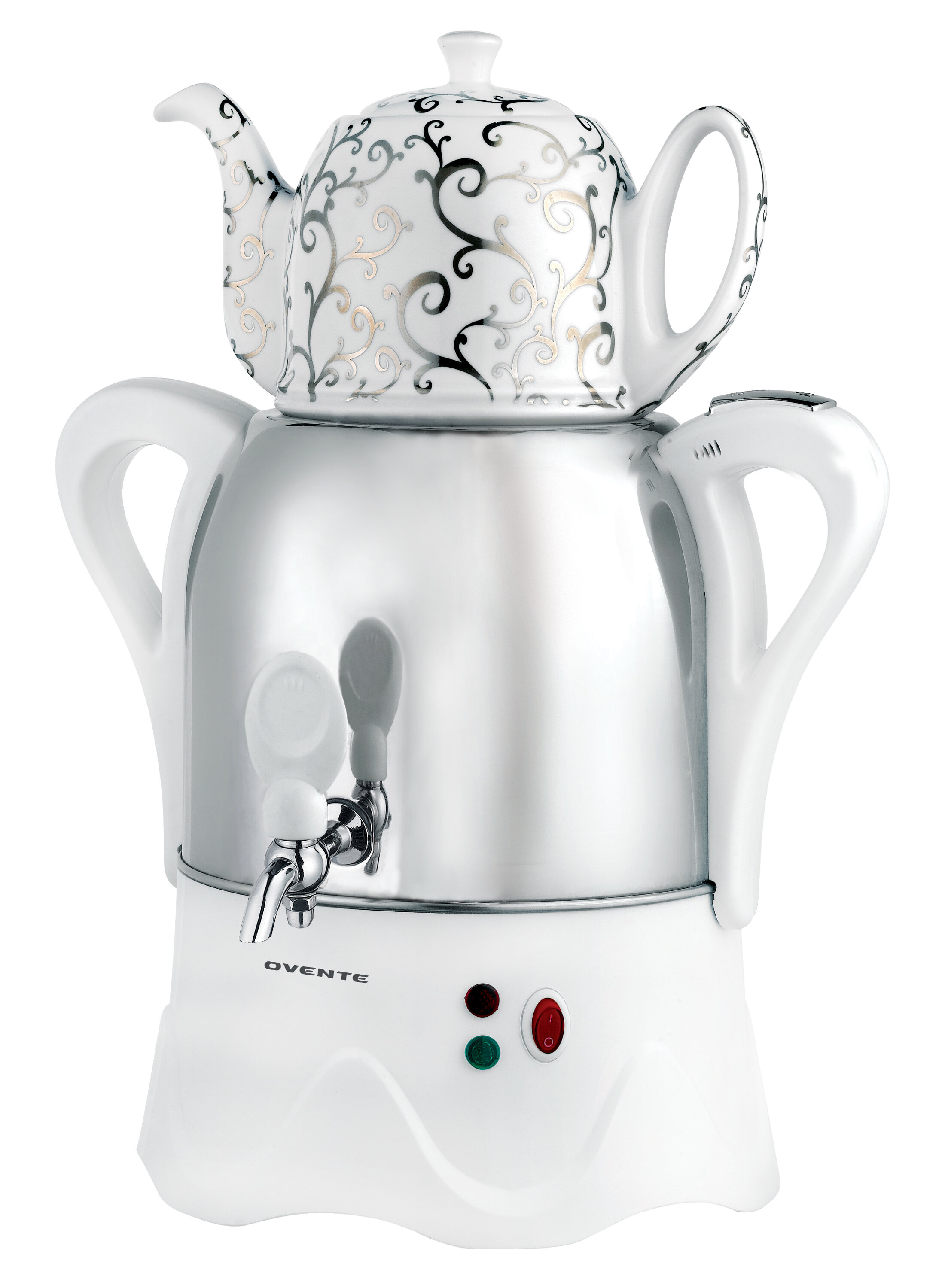 Fancy Electric Glass Tea Maker and Teapot With LED Light (Samovar