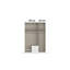 Micro 3 Door Manufactured Wood Wardrobe