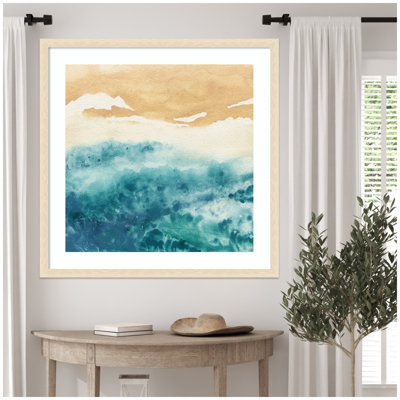 «On Warm Sand» par Janet Meinke Lau, reproduction d'art encadrée