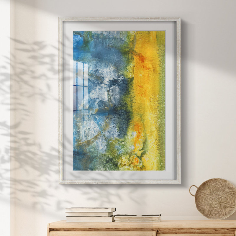 Aquatic Energy II - Impression encadrée, H 28,5 po x l 20,5 po, Blanc