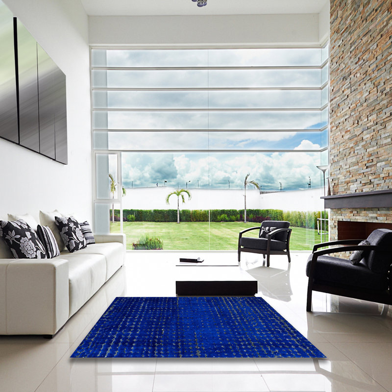 Abstract Indoor Rug, Square 7'