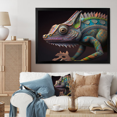 " Close-up Of Colourful Cameleon IV "