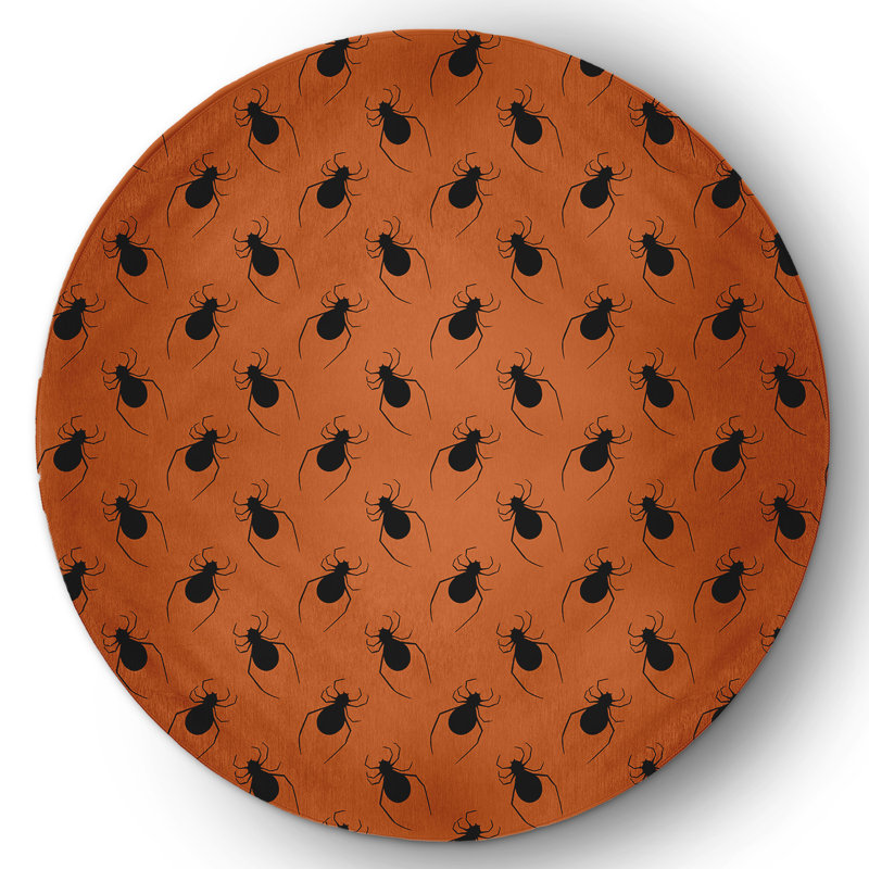 Deonnie Chenille Indoor Rug, Round 5'